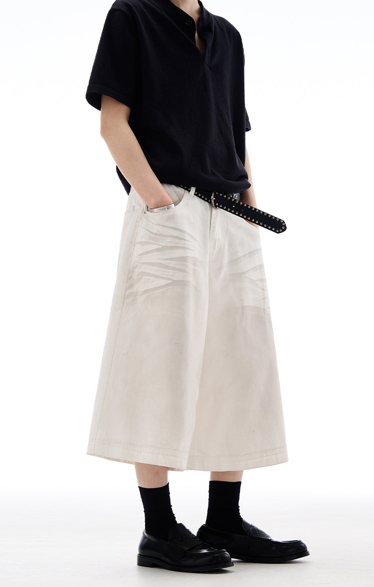 MADWITCH AMERICAN HIGH STREET CROPPED JEANS #L804