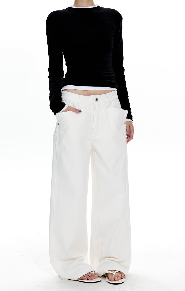 MADWITCH CLEAN FIT STRAIGHT LEG JEANS #CK3561