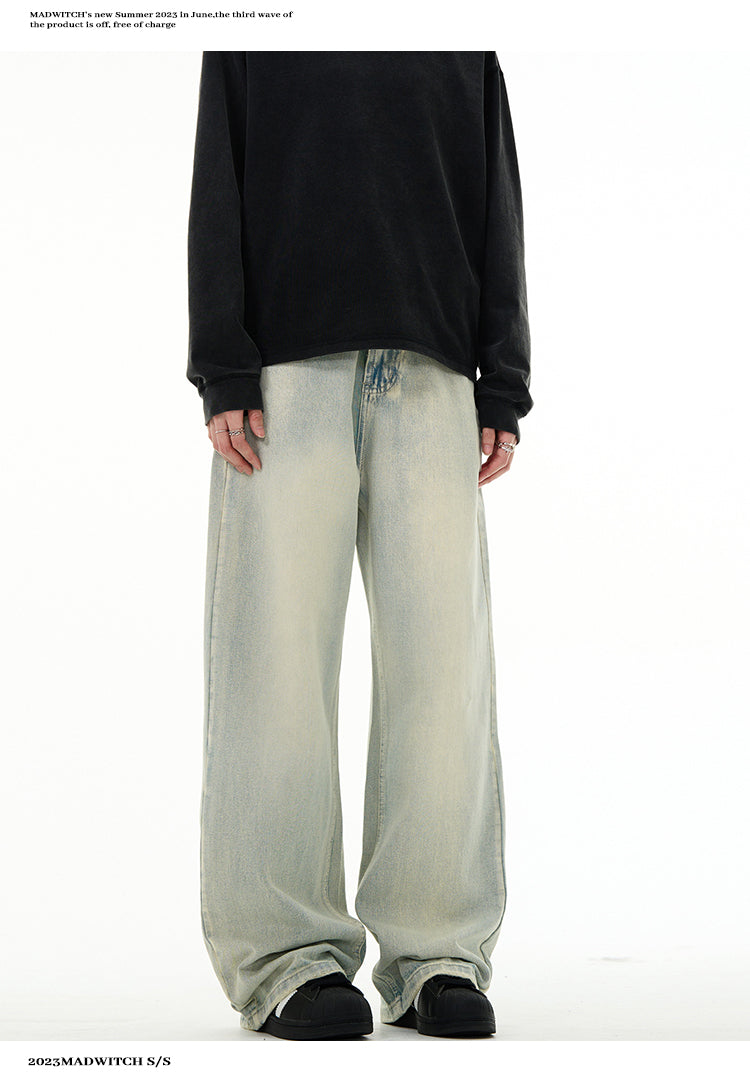 MADWITCH ACID WASHED VINTAGE JEANS #D3313-1