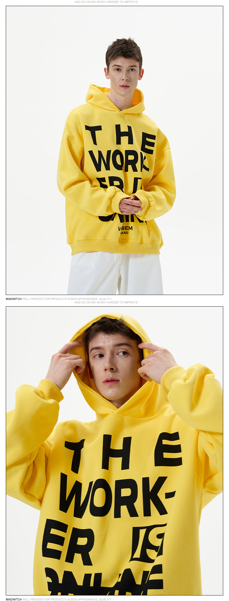 MADWITCH YELLOW HOODIE #8363