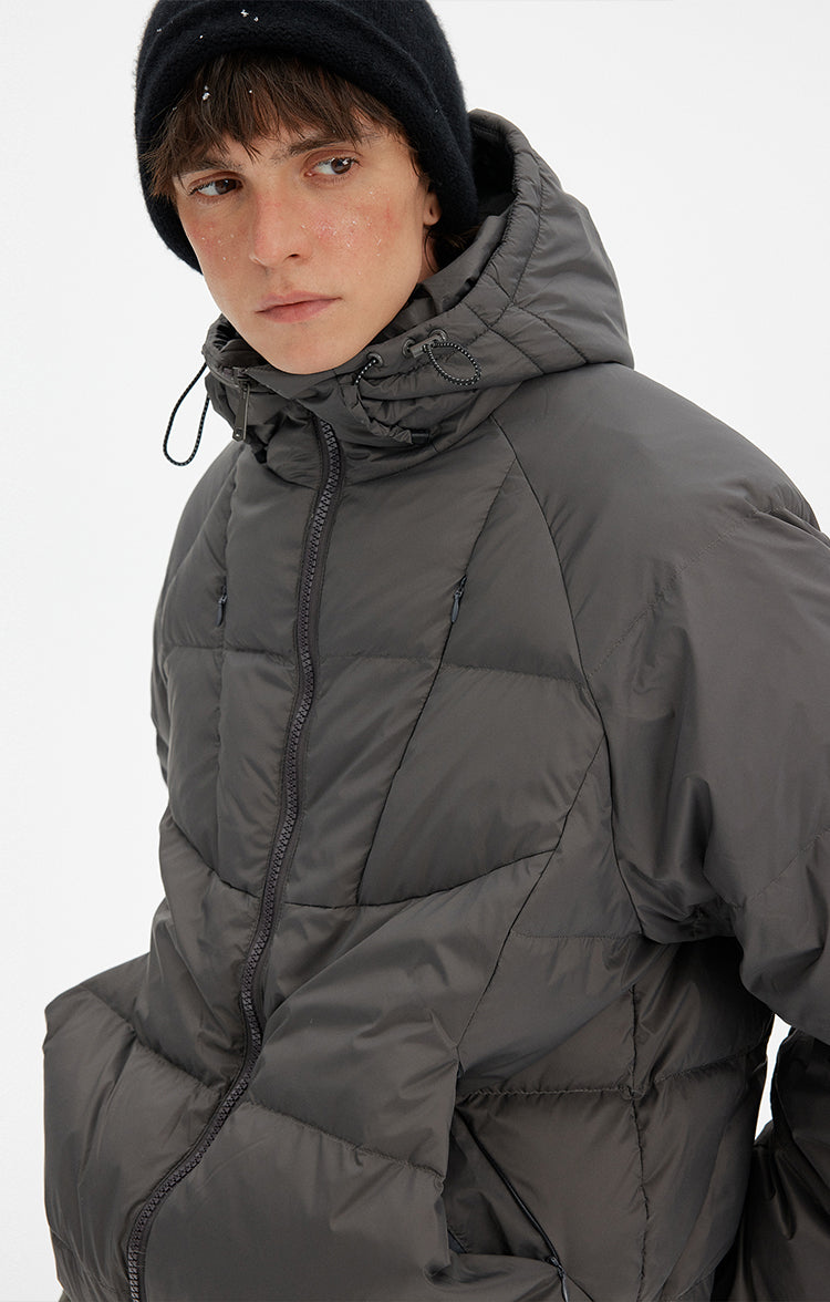 MADWITCH MINIMAL HOODED DOWN JACKET #N1726