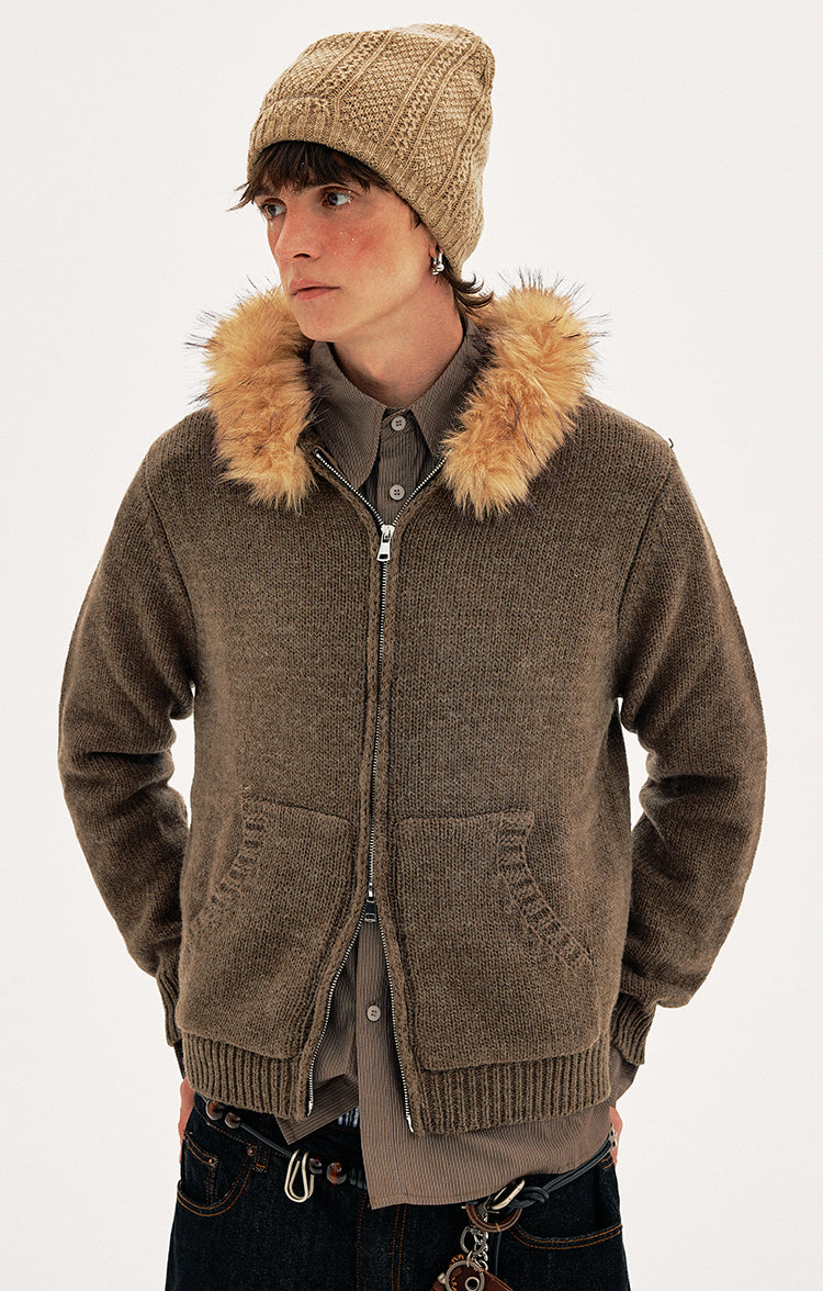MADWITCH WOOL HOOD CARDIGAN #27428