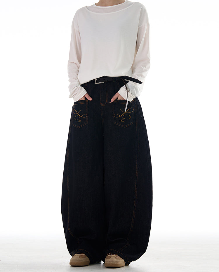 MADWITCH REVERSED FRONT AND BACK DENIM JEANS #NB128