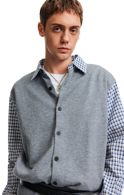 MADWITCH PATCH PLAID KNIT #51179
