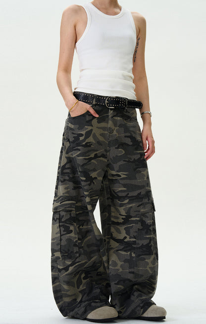 MADWITCH MULTI-POCKET CAMO WORK PANTS #G6611