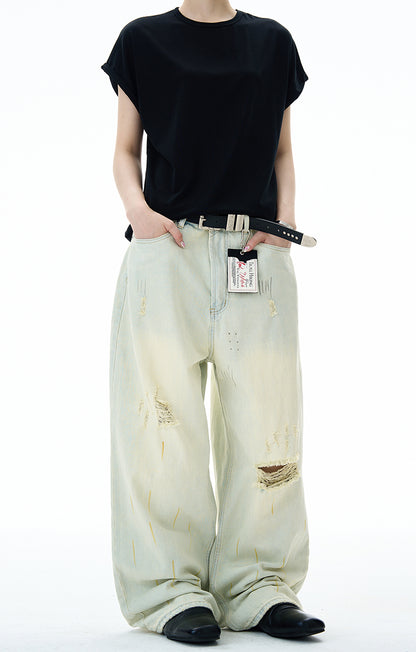 MADWITCH POST-APOCALYPTIC RIPPED JEANS #68122