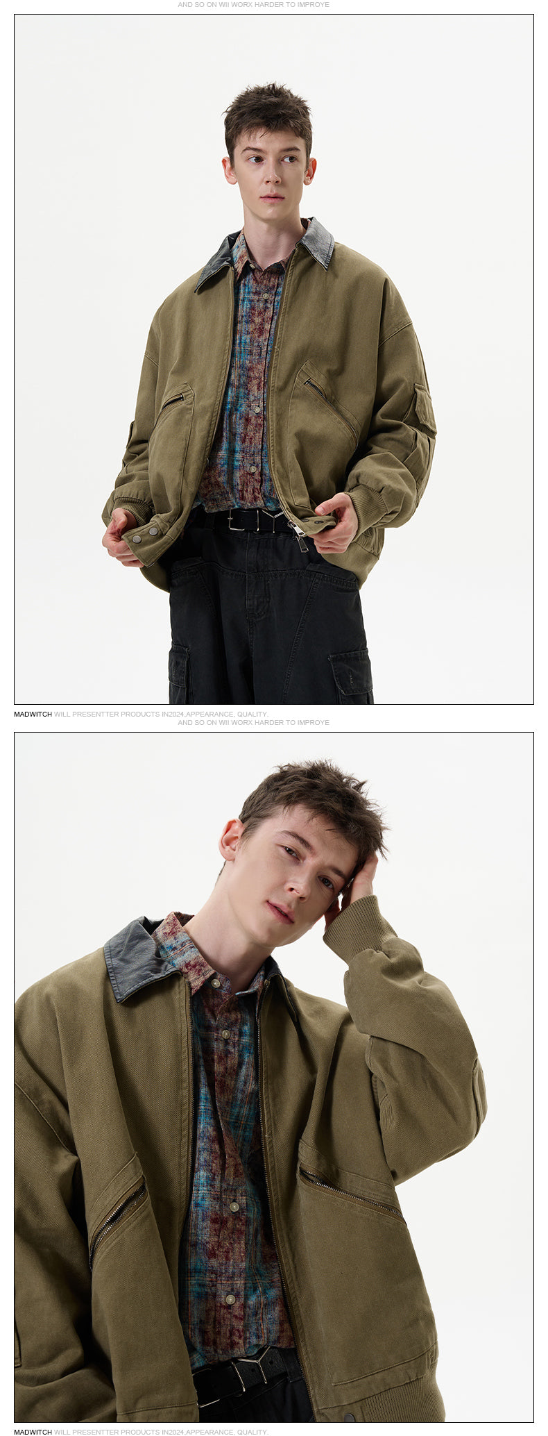 MADWITCH WASHED WORKWEAR JACKET #1155