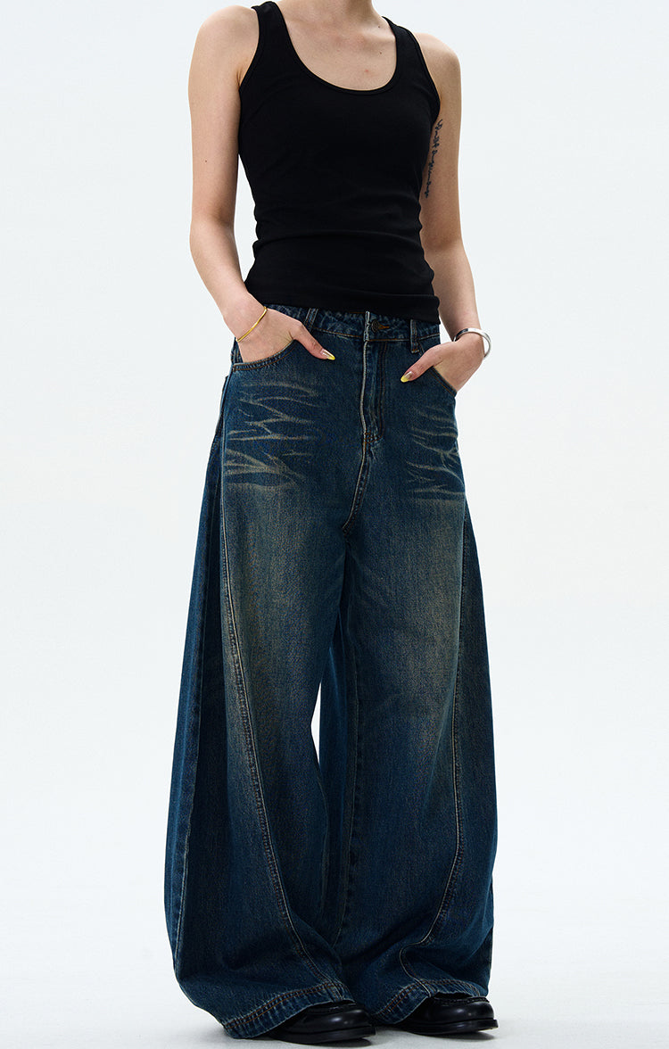 MADWITCH WIDE-LEG LOOSE JEANS #WHOA084