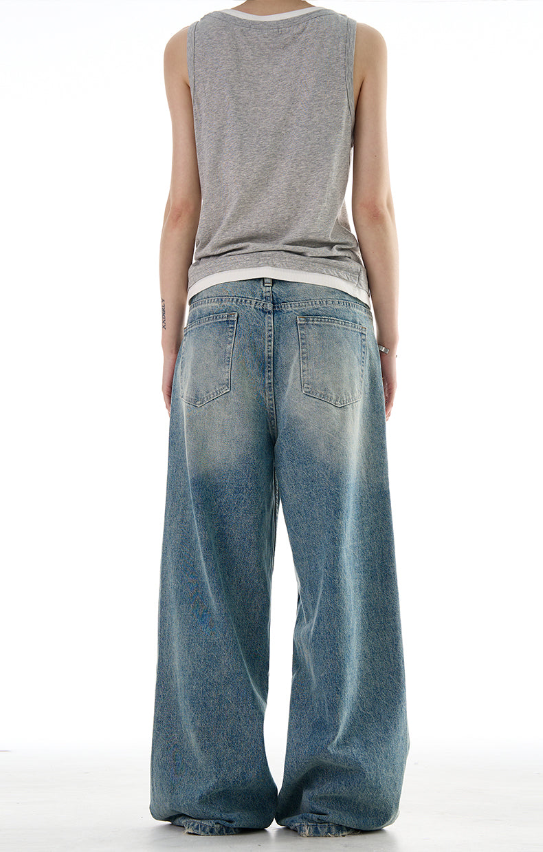 MADWITCH HIGH STREET VIBE DISTRESSED DENIM JEANS #K9559