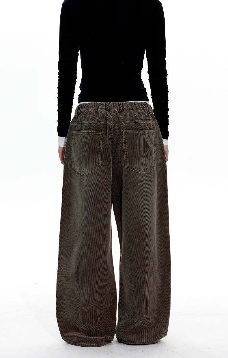 MADWITCH WASHED CORDUROY STRAIGHT JEANS #GPC3571