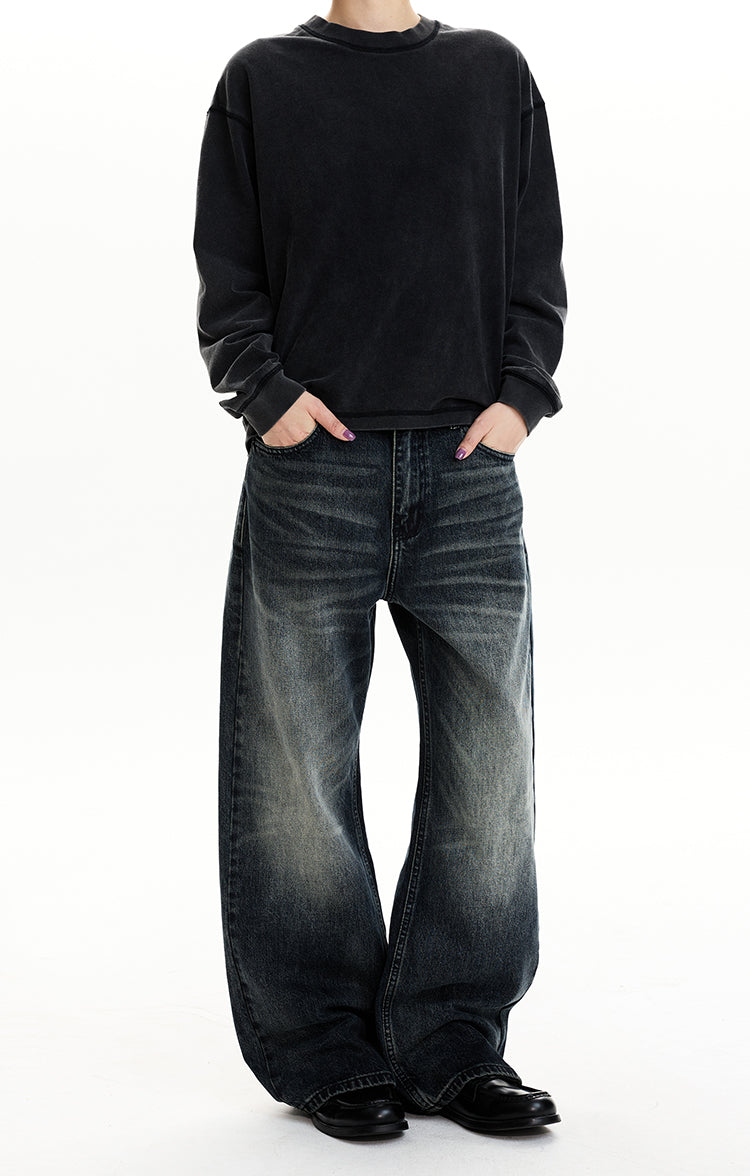 MADWIT CHDARK BLUE WASHED JEANS #CK5568