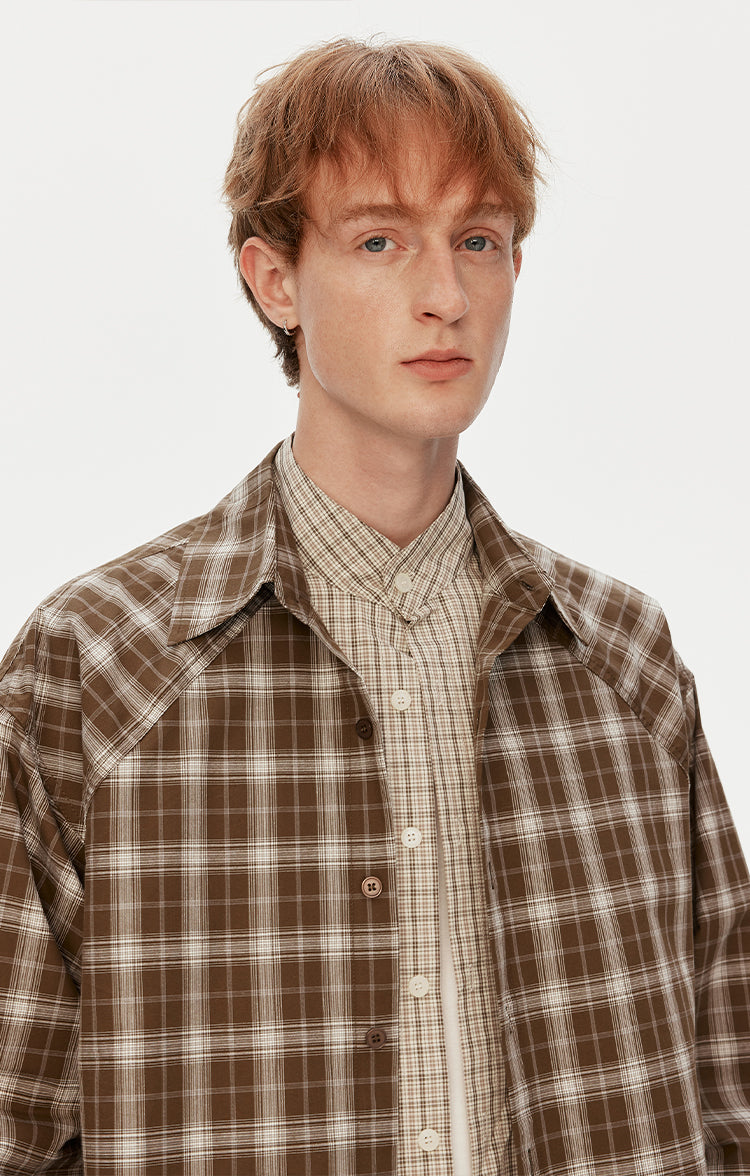 MADWITCH PREPPY PLAID SHIRT #991156