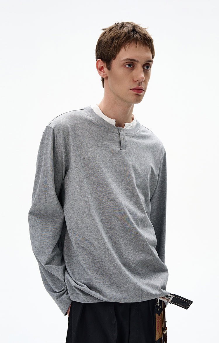 MADWITCH CLEAN FIT FAUX LAYERED SHIRT #RT30