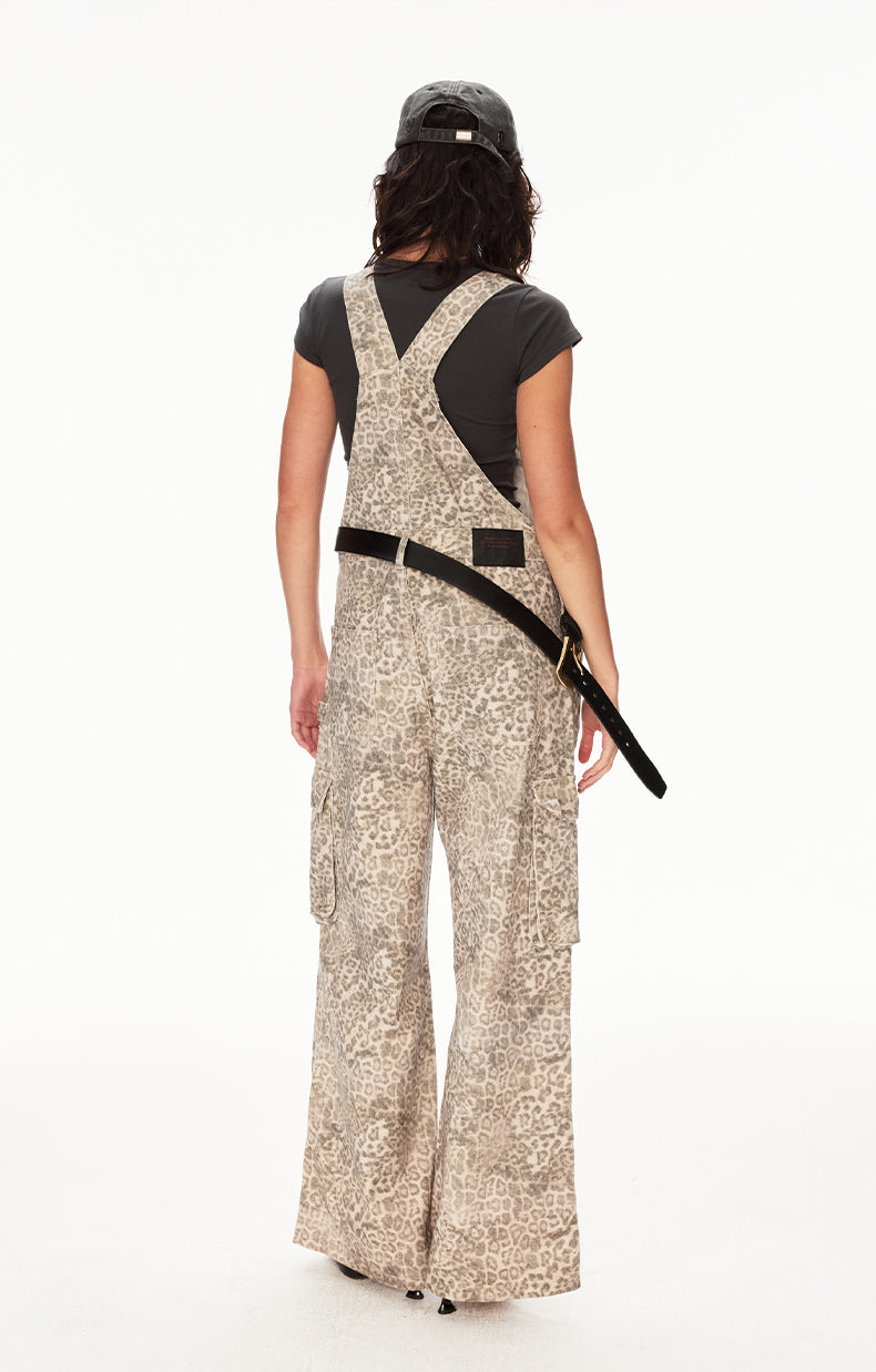 MADWIT HIGH STREET LEOPARD OVERALLS #CK3575
