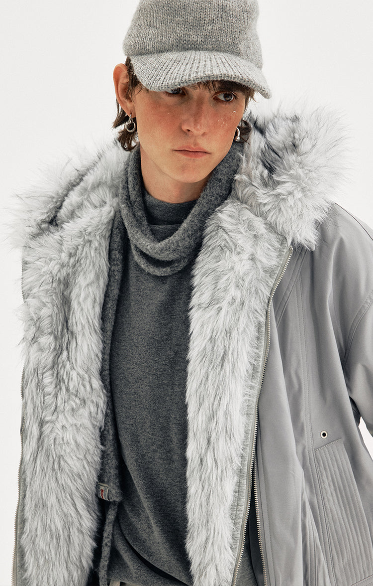 MADWITCH FAUX SHEAR PARKA #990919