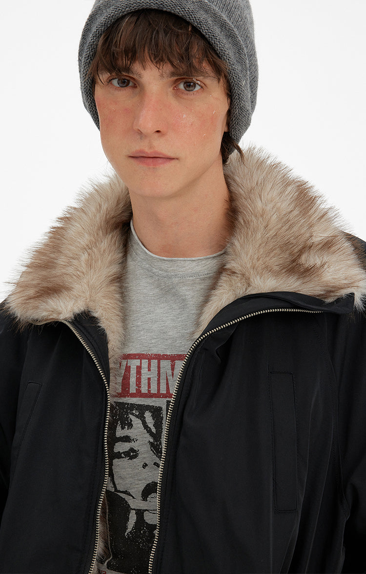 MADWITCH VINTAGE CARGO FUR PARKA #MF8618