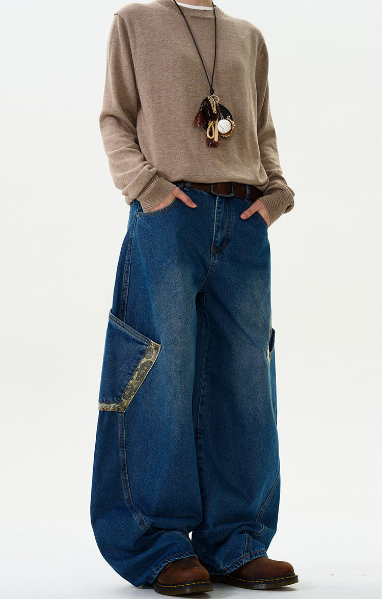 MADWITCH CAMOUFLAGE PATCHWORK PANTS #L467