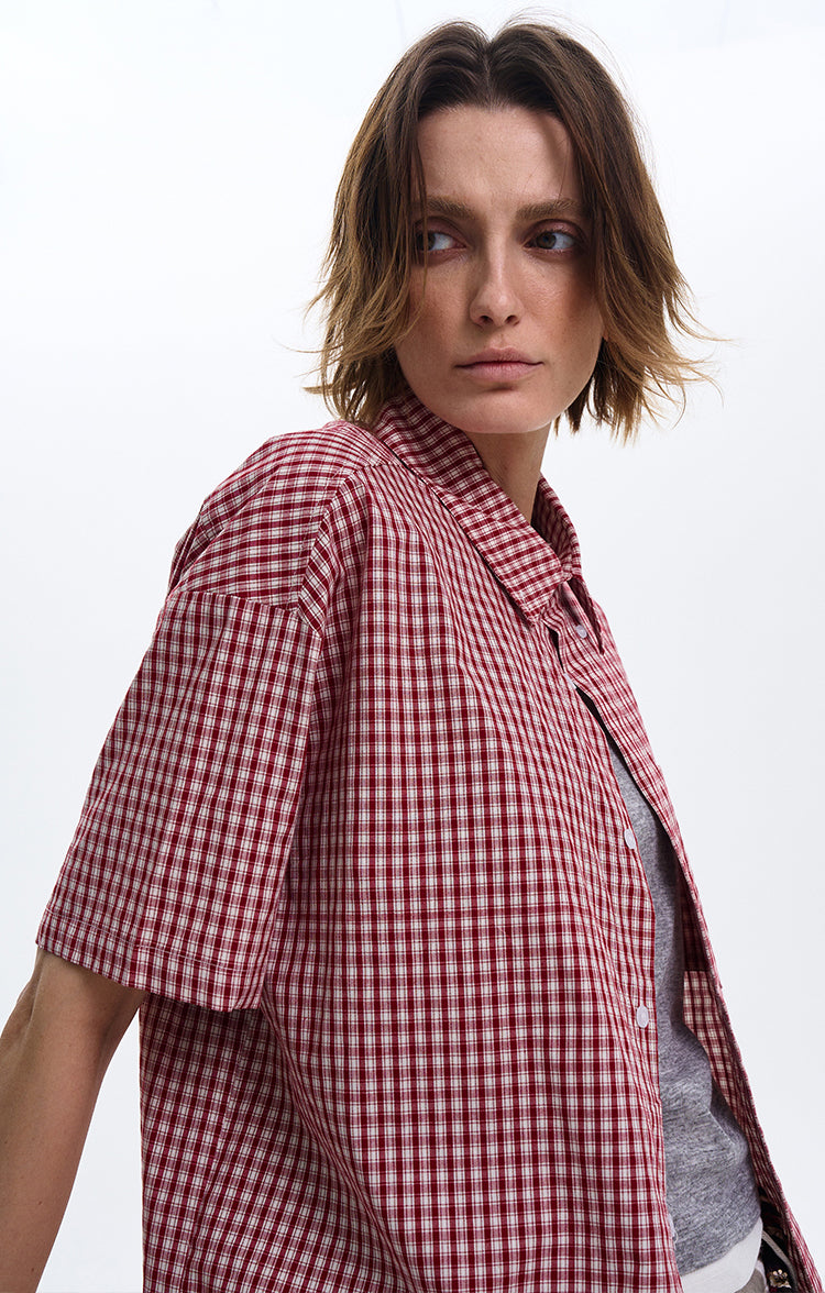 MADWITCH VINTAGE PLAID SHIRT #CR213