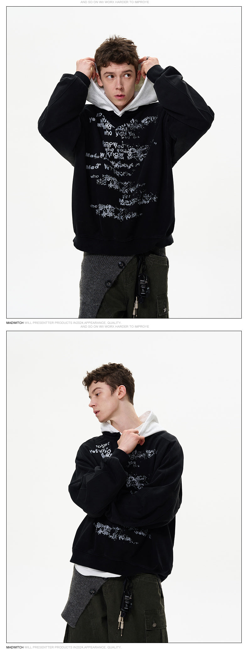 MADWITCH HOODED SWEATSHIRT #MD3607