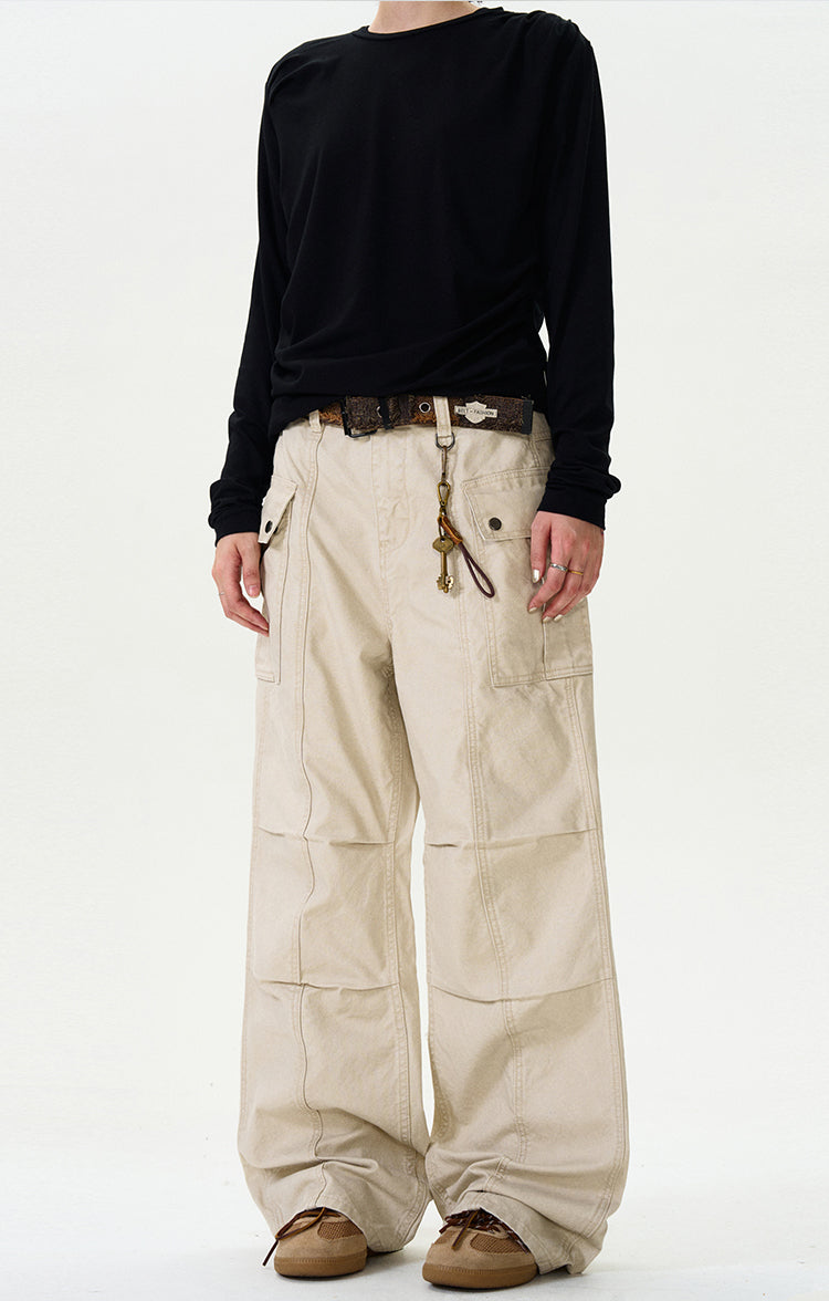 MADWITCH STRAIGHT-LEG CARGO PANTS #F9028