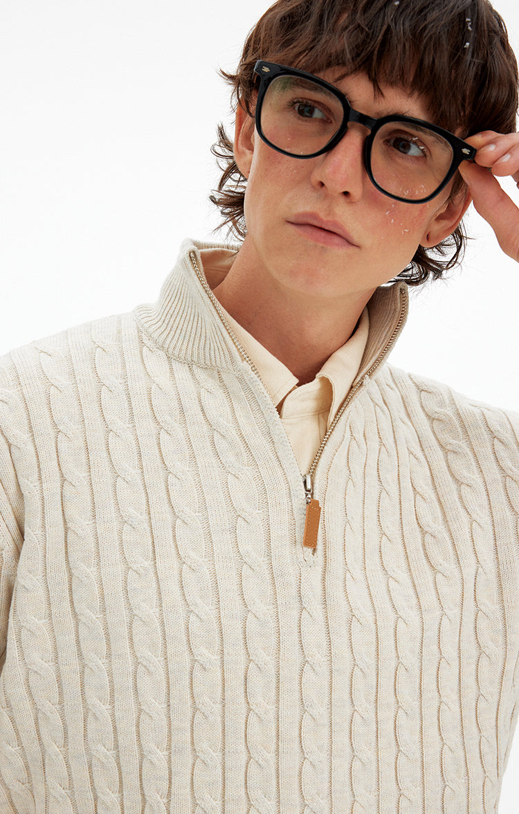 MADWITCH RETRO CABLE KNIT SWEATER #3009