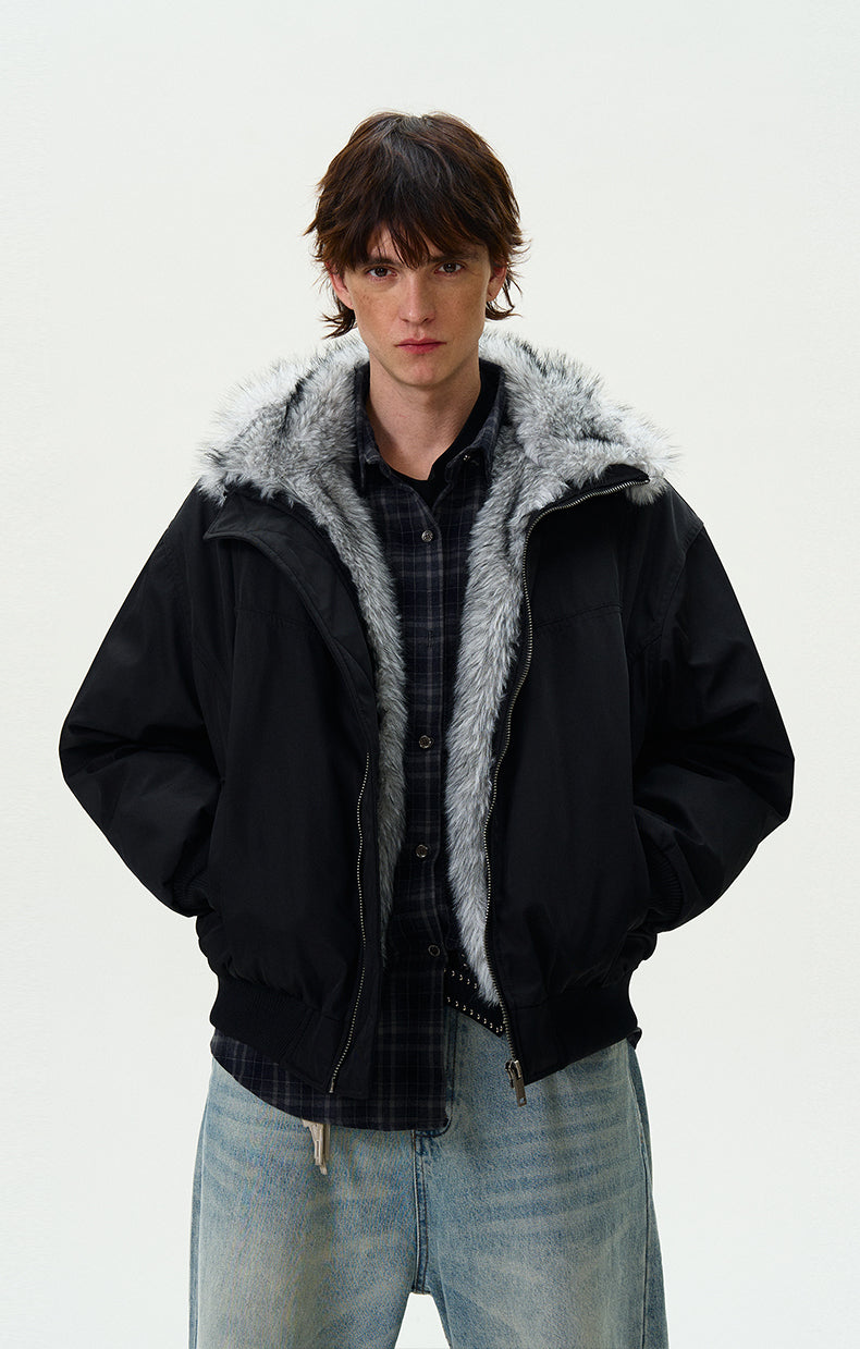 MADWITCH FAUX FUR PARKA COAT #990219