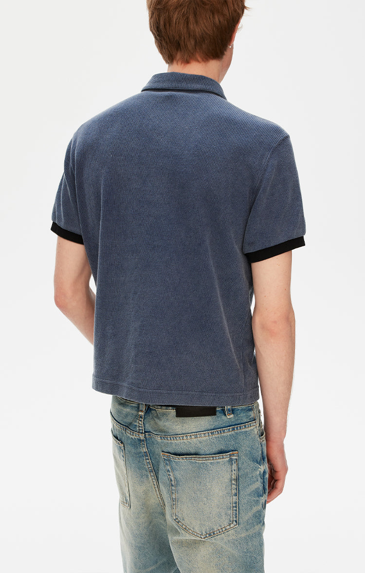 MADWITCH WASHED POLO TEE #AW26013