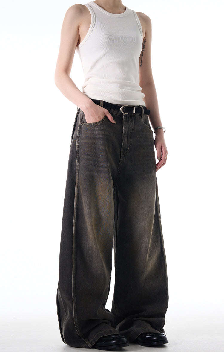 MADWITCH WASHED DISTRESSED JEANS #CK5390