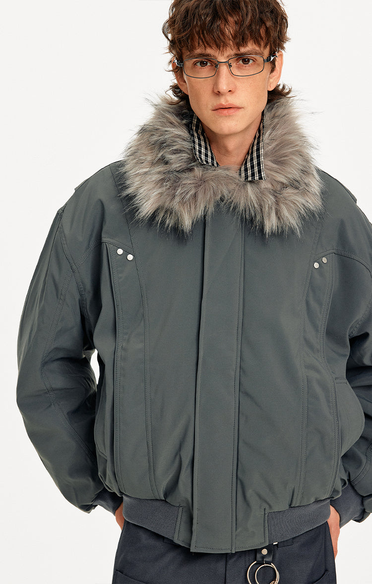 MADWITCH PATCHWORK FUR WORKWEAR JACKET #990260