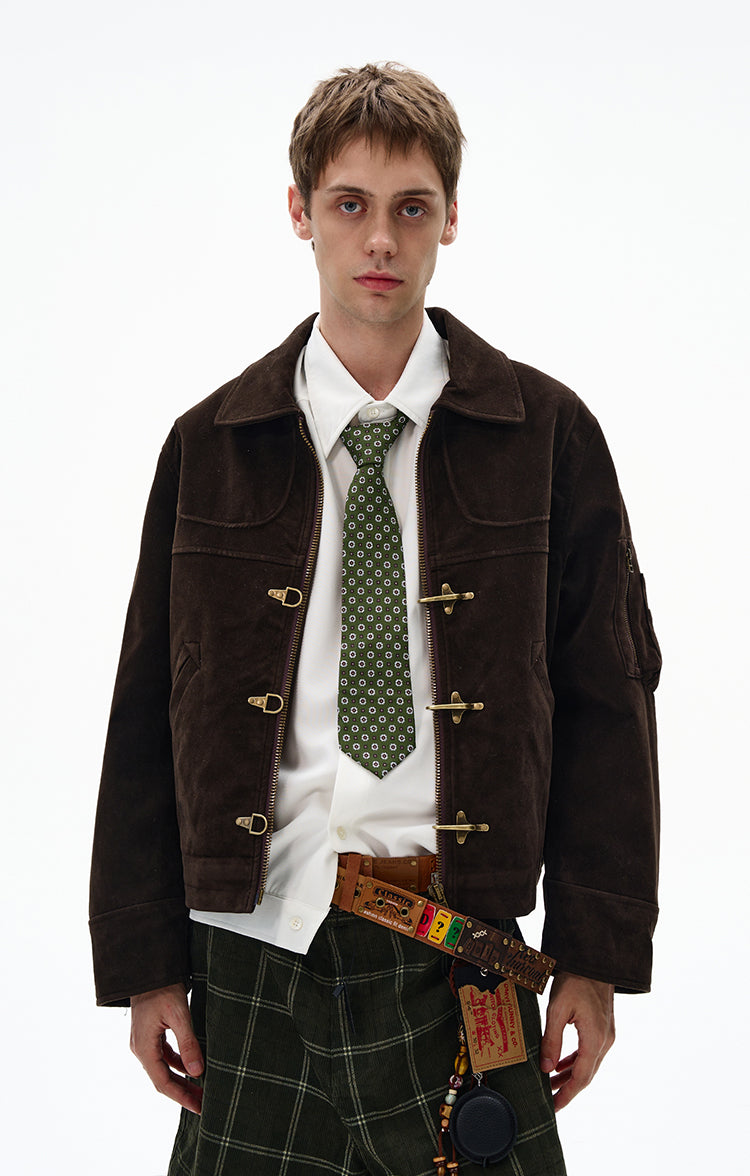 MADWITCH UNISEX PATCHWORK RETRO JACKET #MD256081