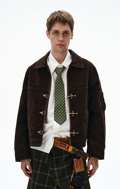 MADWITCH UNISEX PATCHWORK RETRO JACKET #MD256081