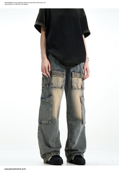 MADWITCH POCKETS CARGO JEANS #K3173