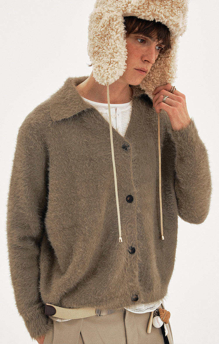 MADWITCH PLUSH VEE CARDIGAN #1040