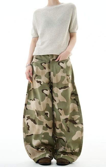 MADWITCH VINTAGE CAMO CARGO PANTS #CK6859