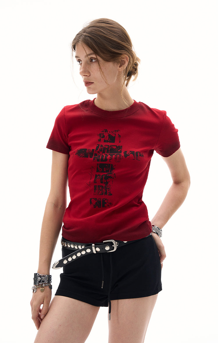 MADWITCH WAIST-DEFINING BABE TEE #22682C25