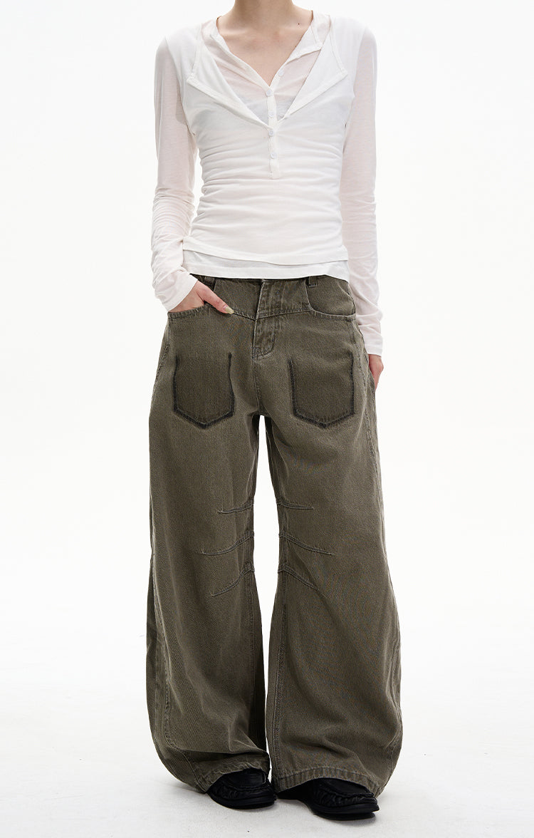 MADWITCH GRUNGE SLUNG JEANS #G6890