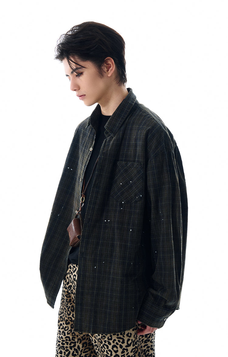 MADWITCH SPRING PLAID SHIRT #CS99