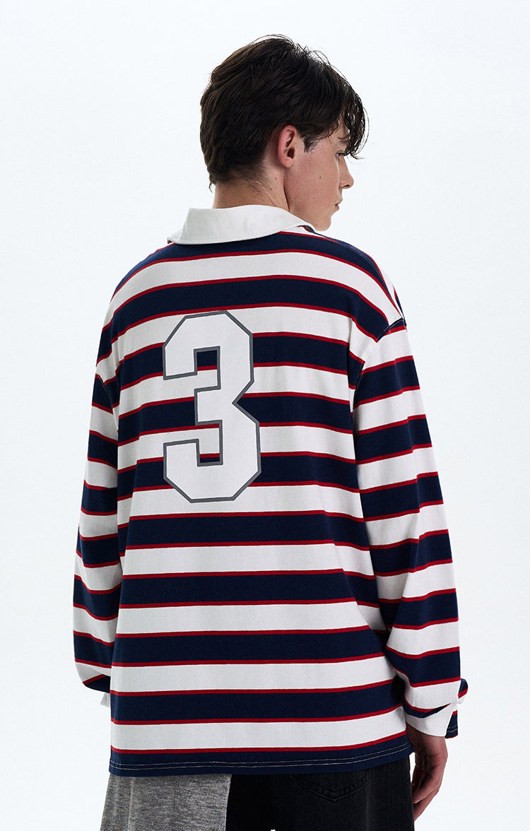 MADWITCH COLORBLOCK STRIPED LONG SLEEVE TEE #T56