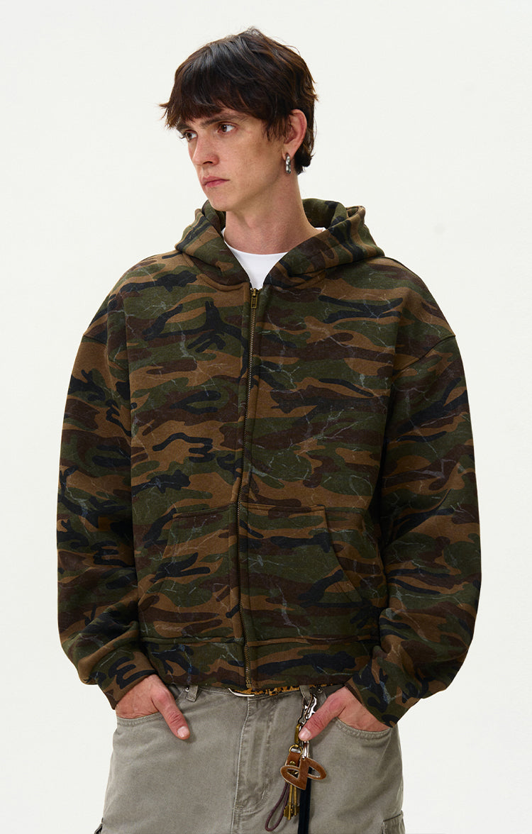 MADWITCH CAMO HOODED SWEATSHIRT #L373