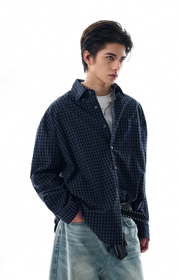 MADWITCH CASUAL PLAID SHIRT #G1100