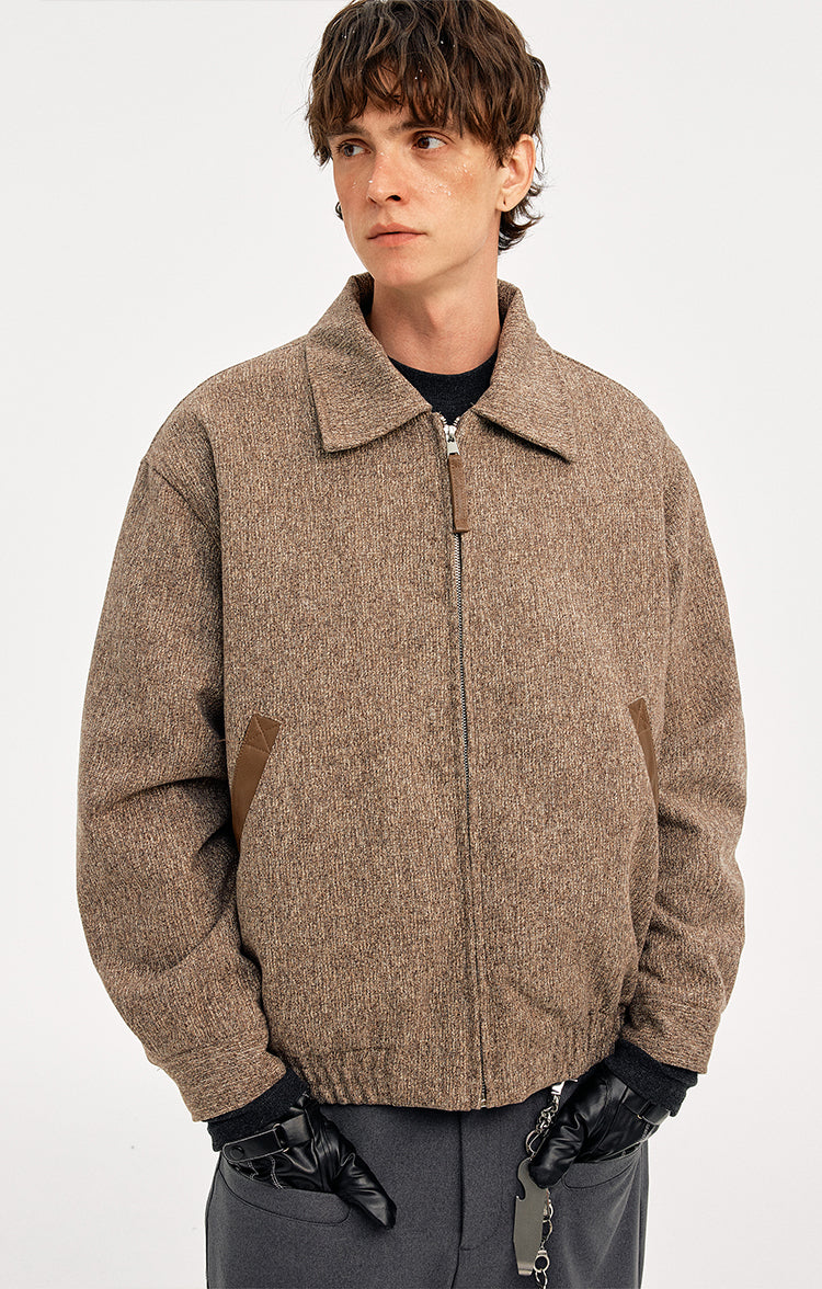 MADWITCH NOTCHED COLLAR QUILTED OVERCOAT #OY2557