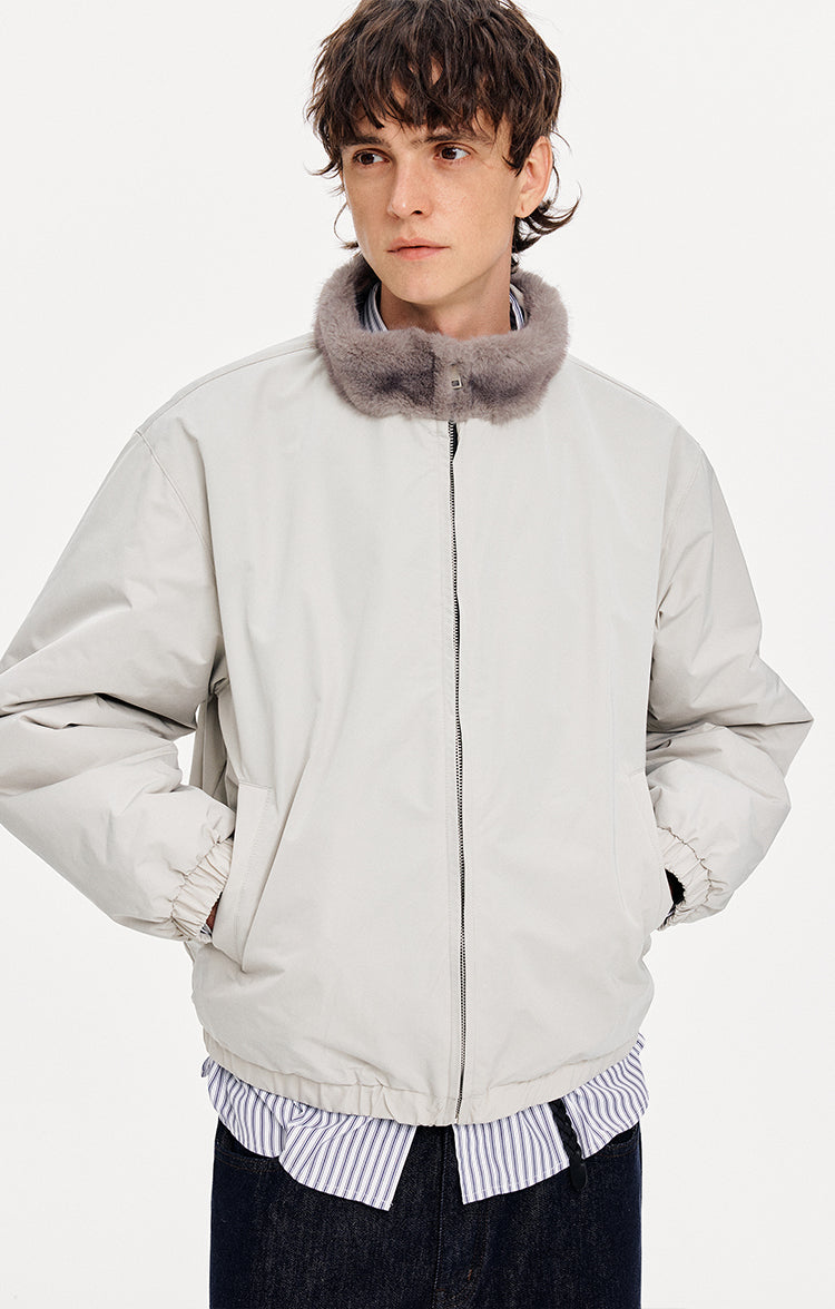 MADWITCH FUR COLLAR QUILTED WINTER COAT #A119