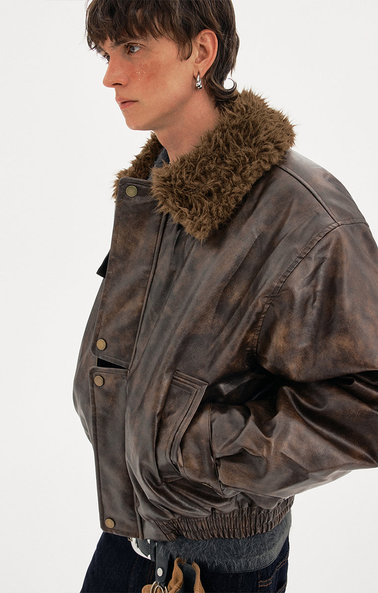 MADWITCH VINTAGE PU JACKET #2682