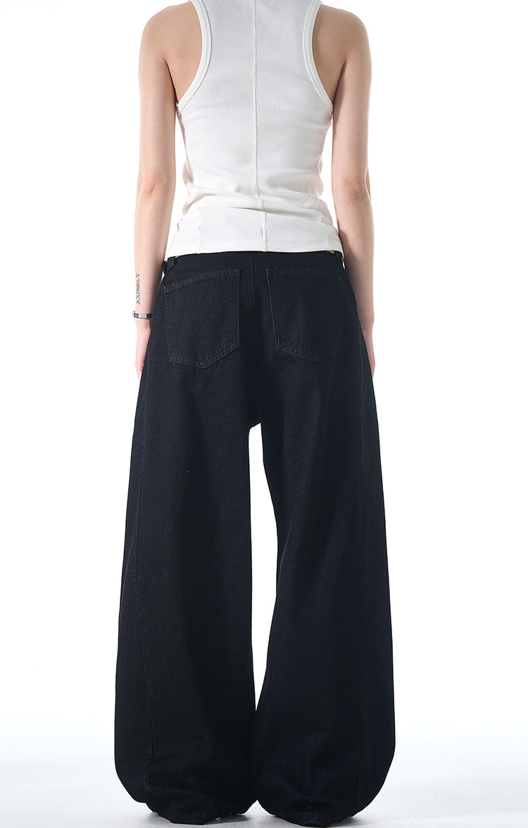 MADWITCH DOUBLE-PLEAT CASUAL JEANS #G6652
