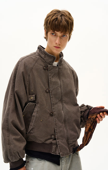 MADWITCH UNISEX WASHED UTILITY JACKET #MD2561