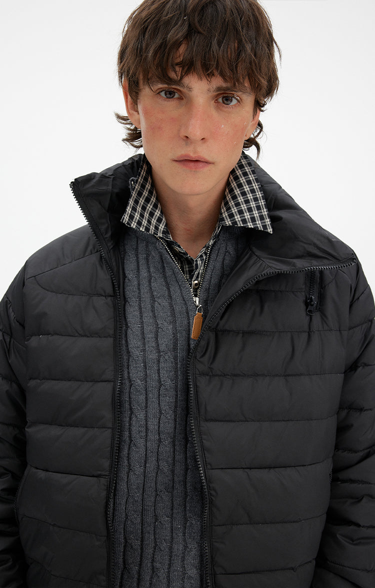 MADWITCH MINIMALIST ZIP PUFFER JACKET #BM313