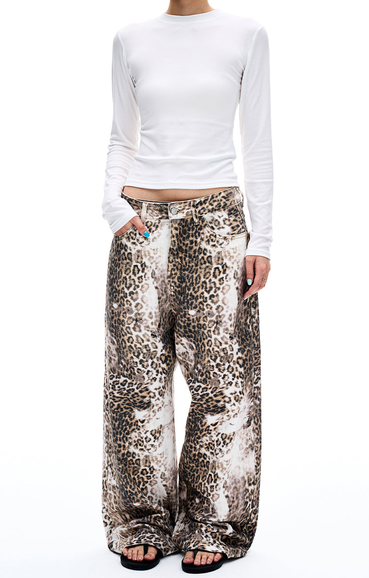 MADWITCH ARTISAN ANIMAL PRINT DENIM #DR6996