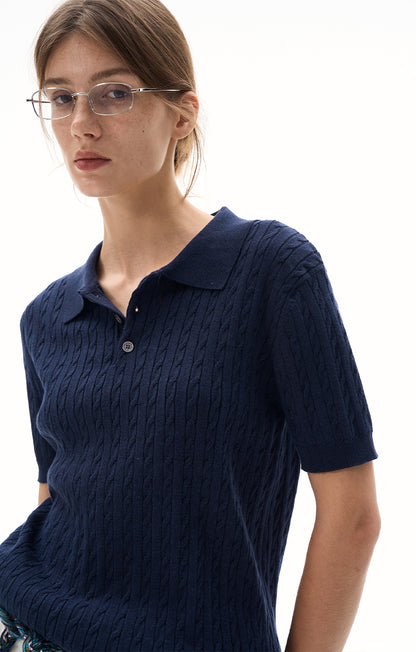 MADWITCH KNIT POLO TSHIRT #YF901