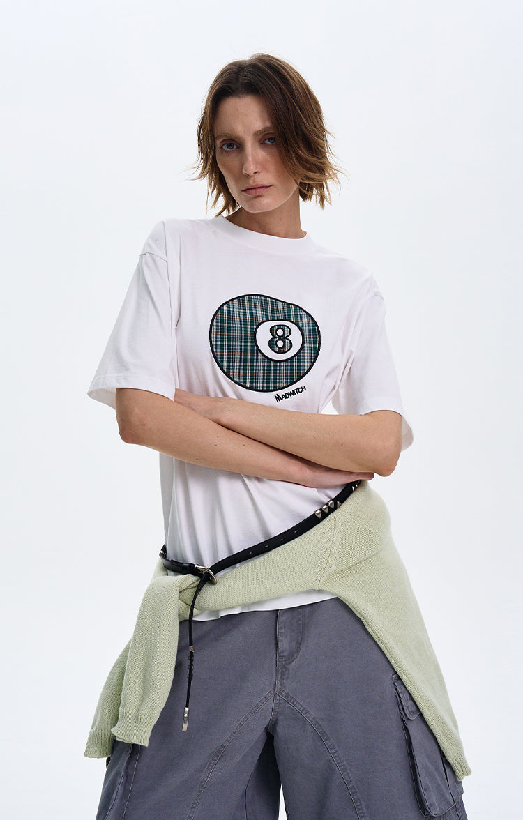 MADWITCH VINTAGE PRINT T-SHIRT #MD4111
