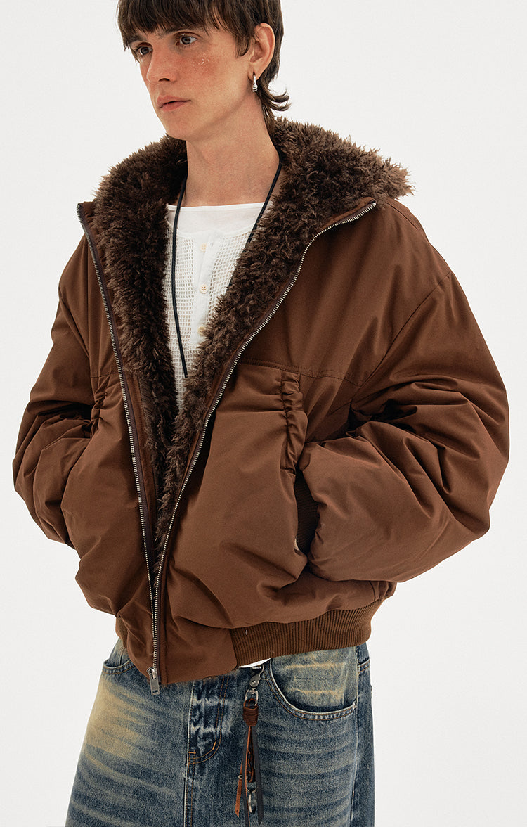 MADWITCH FLEECE HOODED COAT #M377